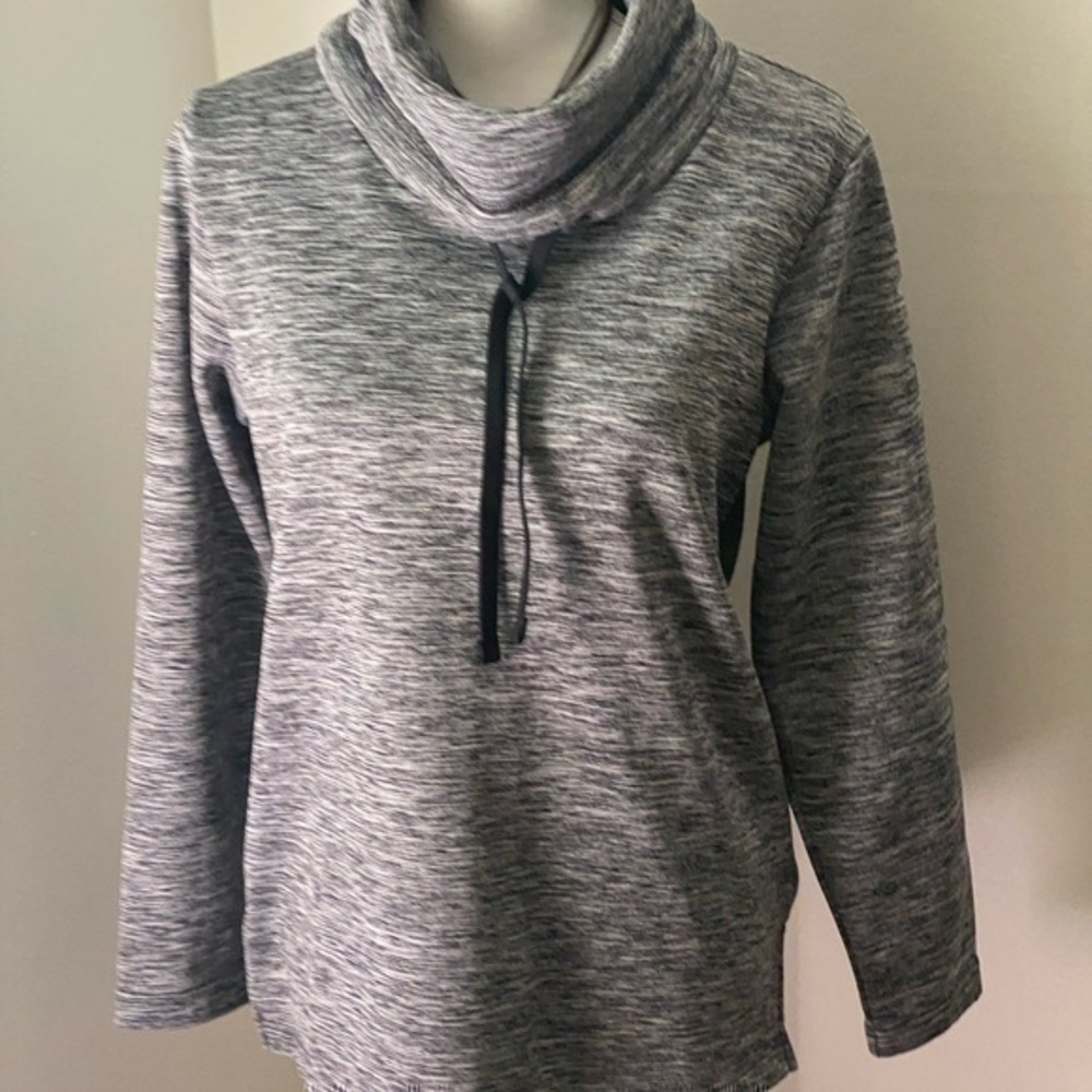Columbia Heathered Grey Cowl Neck Pullover Size XS